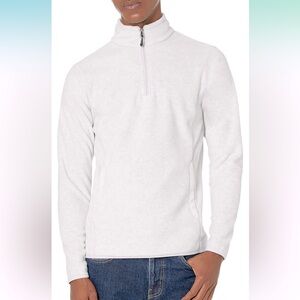 NWT Amazon Essentials Quarter-Zip Polar Fleece Jacket in Heathered Grey, XL